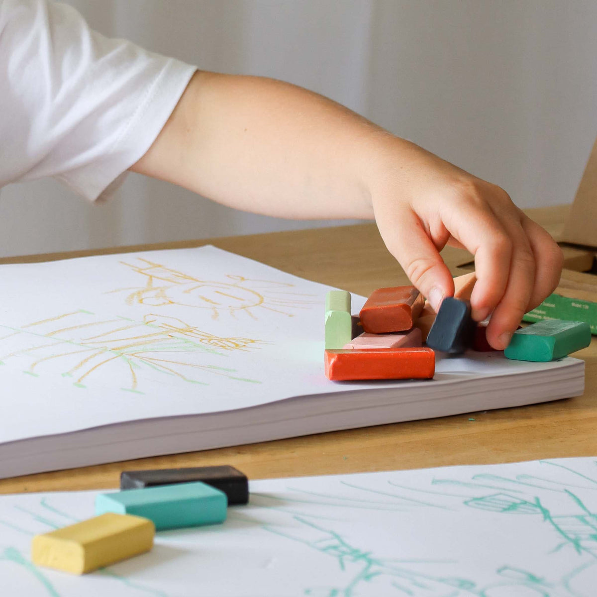 Honeysticks Beeswax Crayons Blocks 12pk - The Baby Penguin