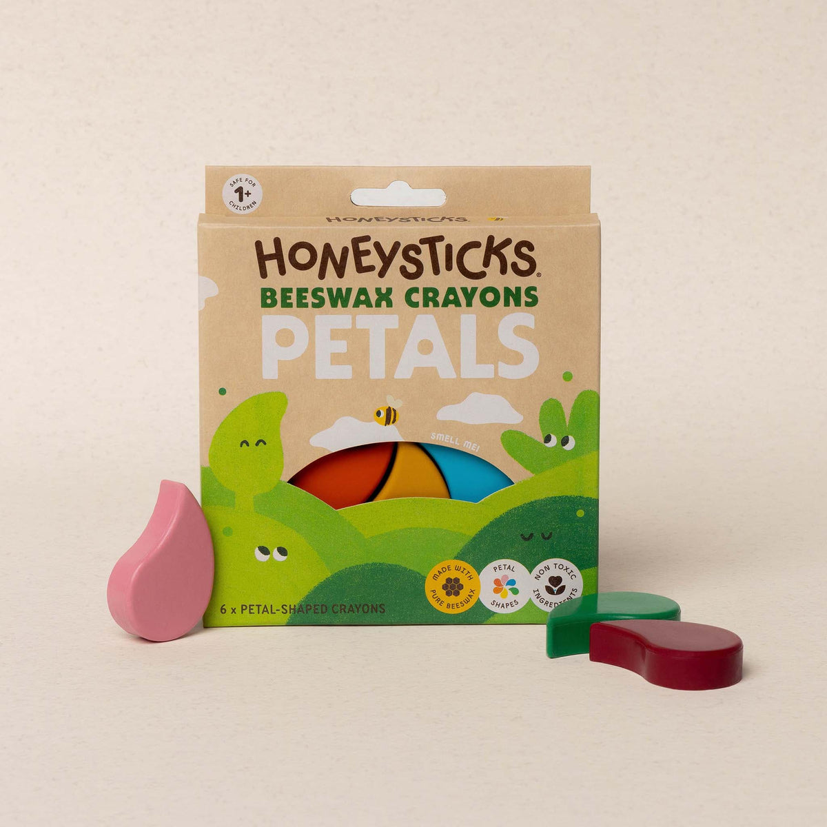 Honeysticks Beeswax Crayons Petals 6pk - The Baby Penguin
