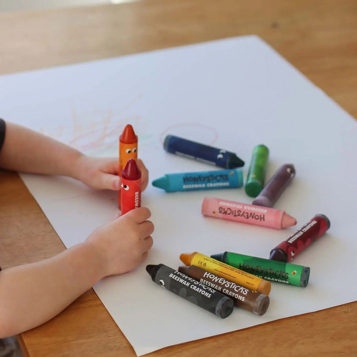 Honeysticks Beeswax Crayons Super Jumbos 7pk - The Baby Penguin