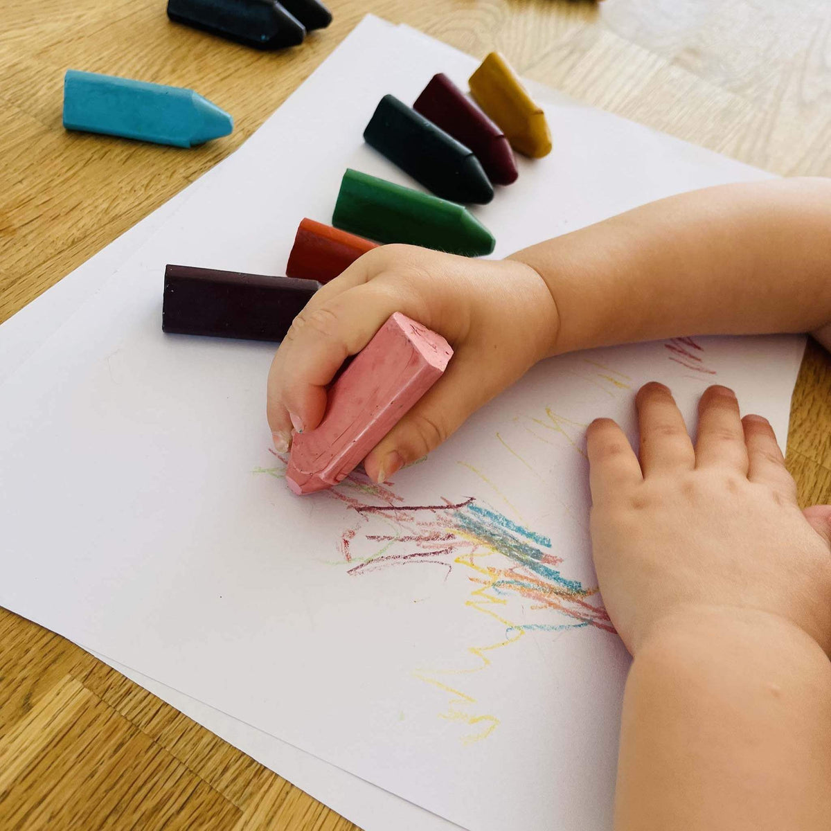 Honeysticks Beeswax Crayons Triangles 8pk - The Baby Penguin