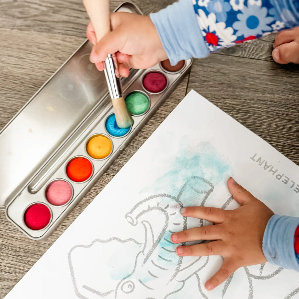 Honeysticks Toddler's First Colouring Book - Endangered Animals Adventure - The Baby Penguin