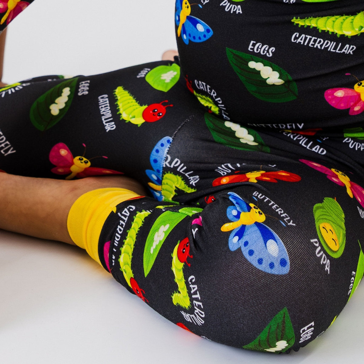 Close-up of the pants on Bam & Stitch It's Morphing Time! Long Sleeve Pajamas.