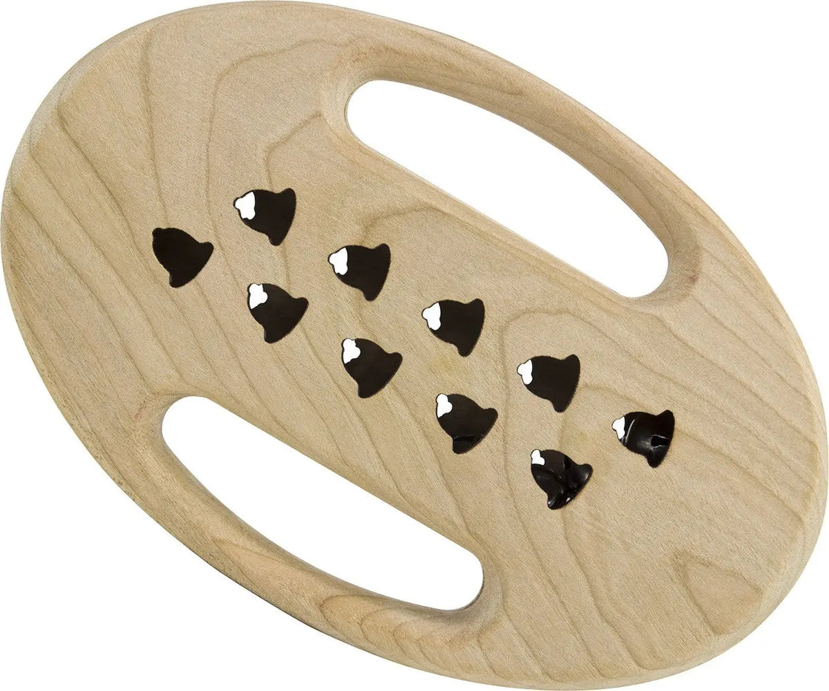 Jingle Bell Cherrywood Rattle | Natural | USA Made