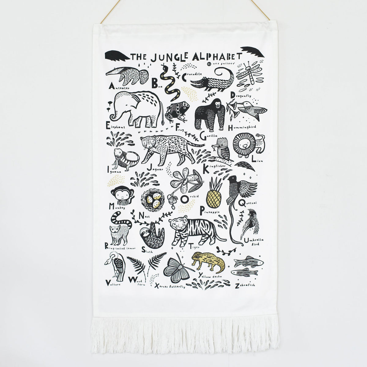 Jungle Alphabet Tapestry - The Baby Penguin