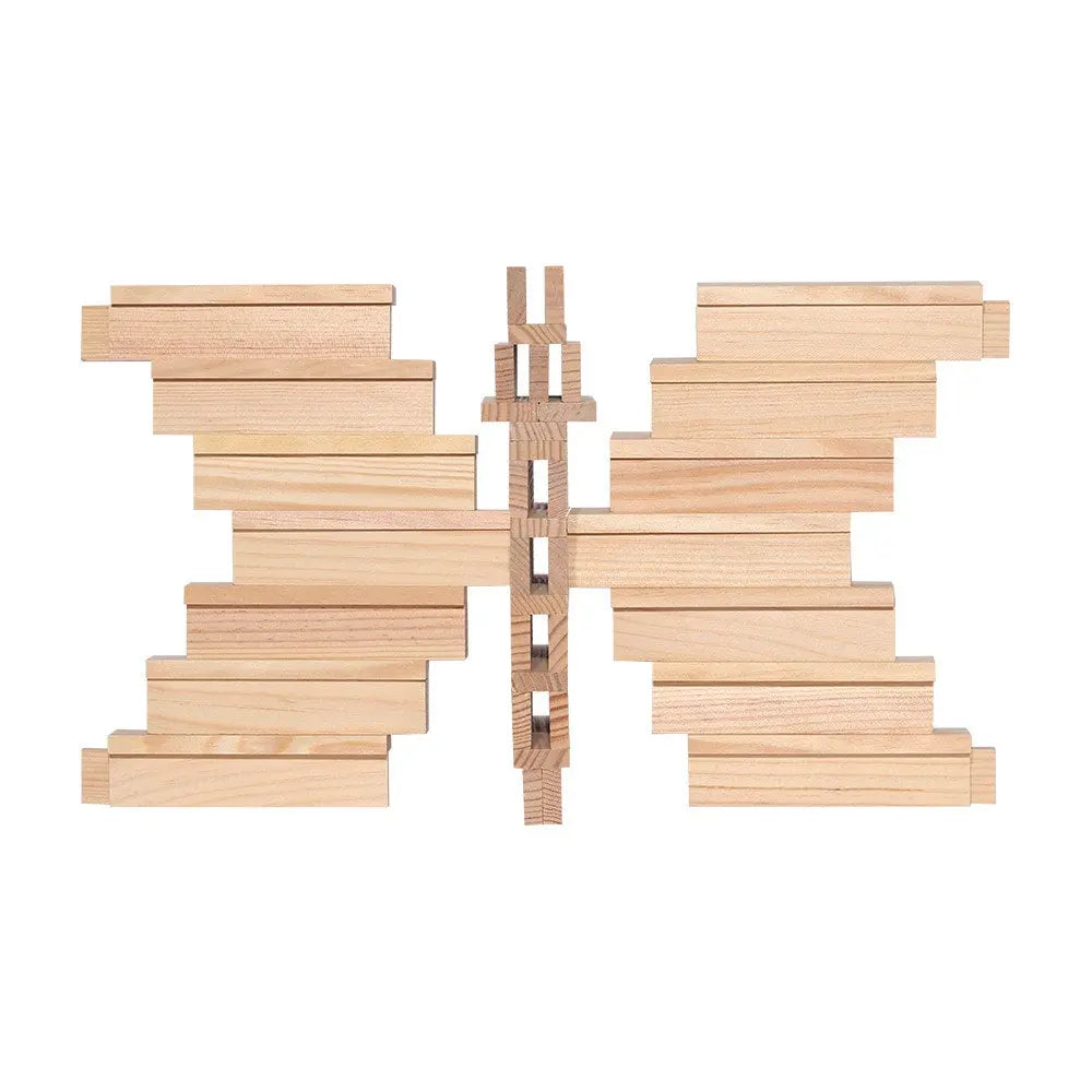 KAPLA 100 Natural Wooden Building Planks Case