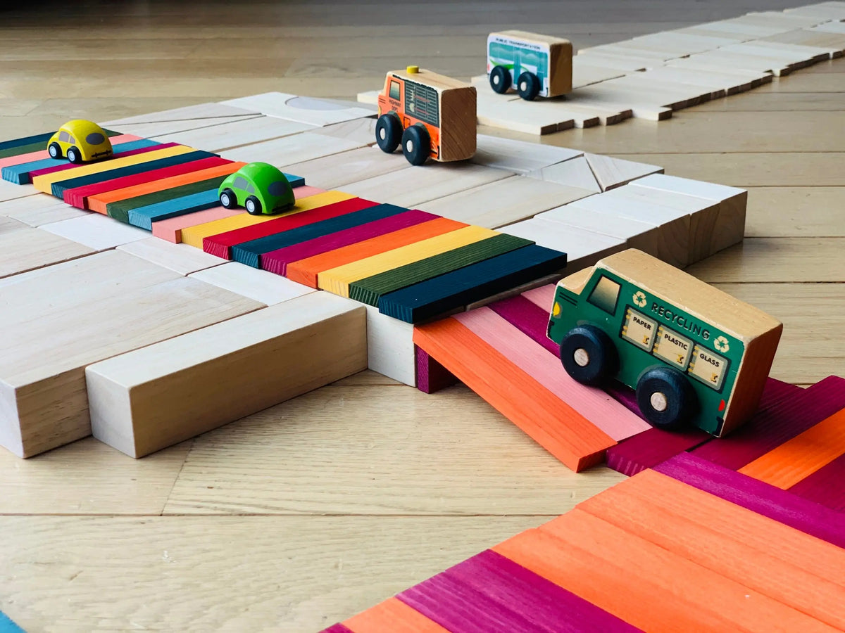 KAPLA Octocolor 100 Colored Wooden Planks Case