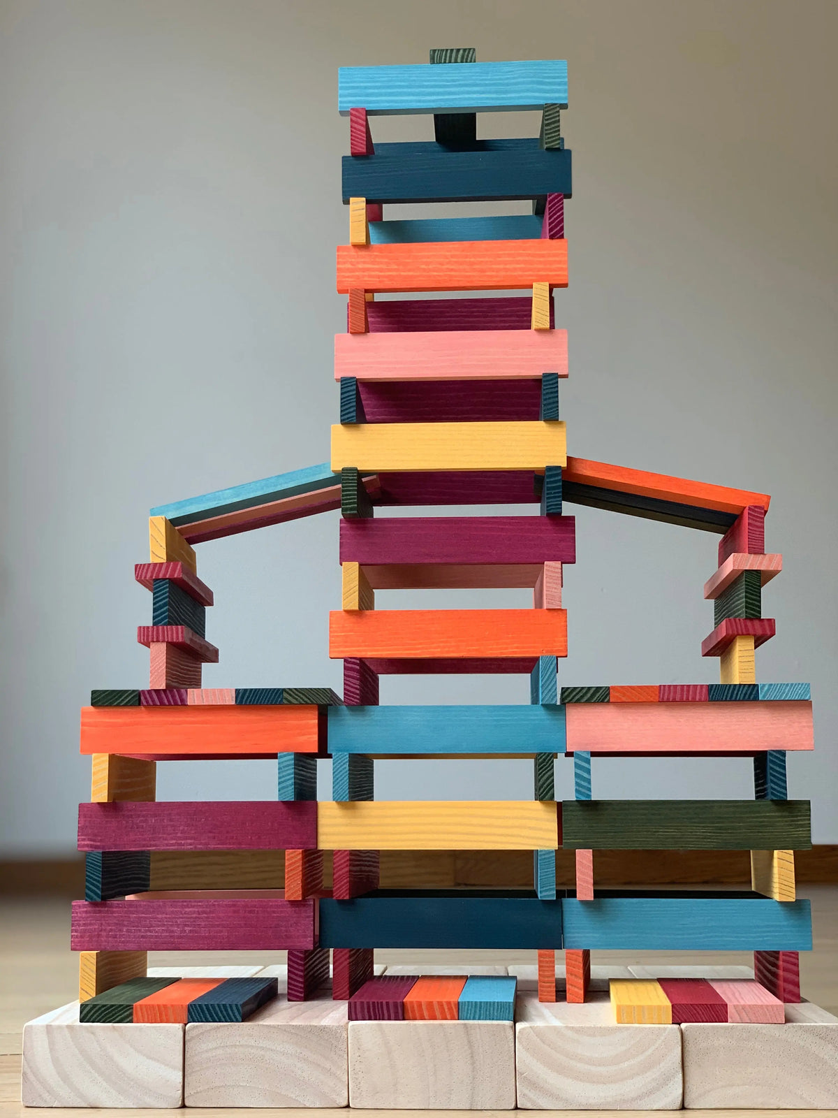 KAPLA Octocolor 100 Colored Wooden Planks Case