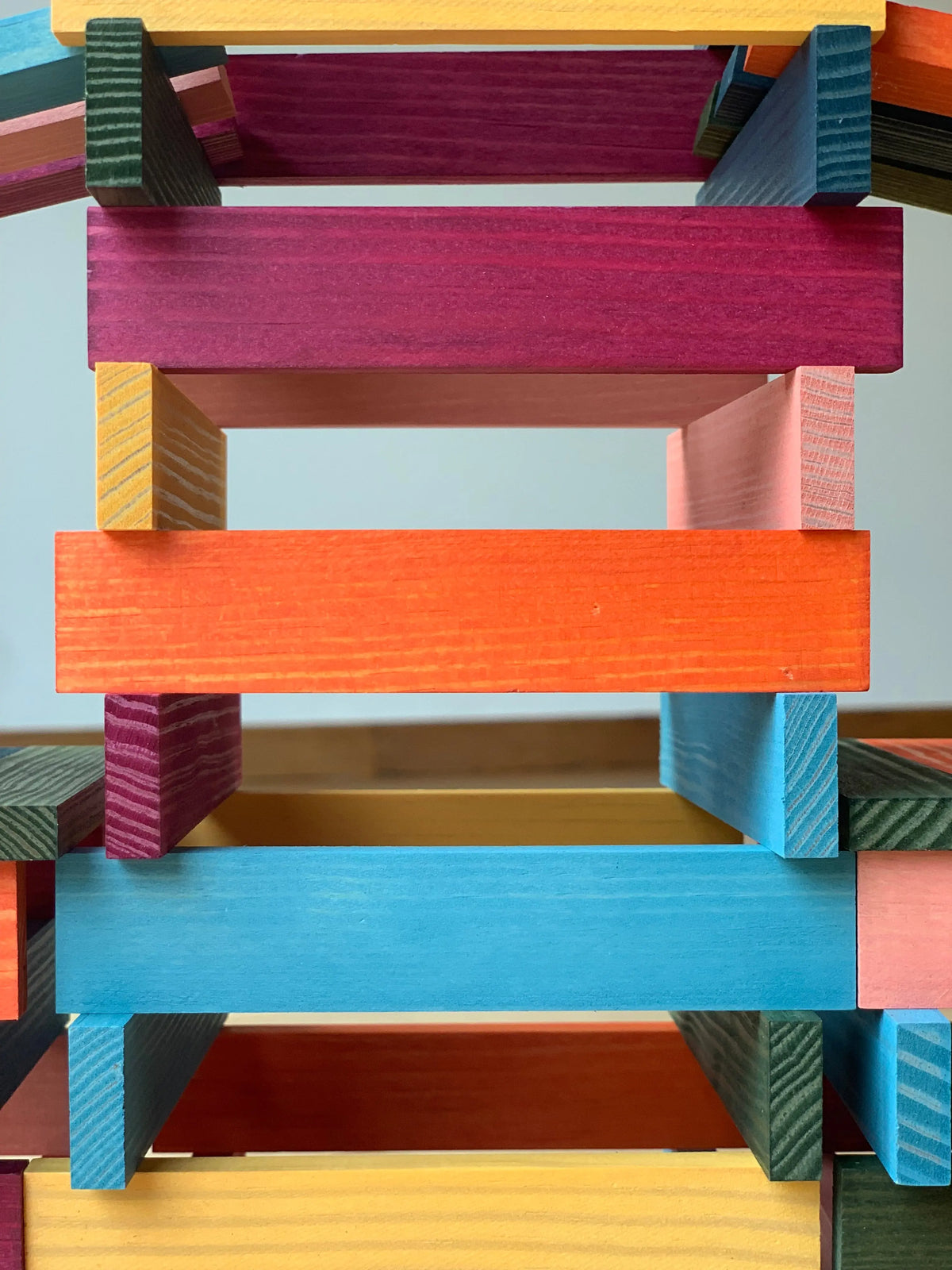 KAPLA Octocolor 100 Colored Wooden Planks Case