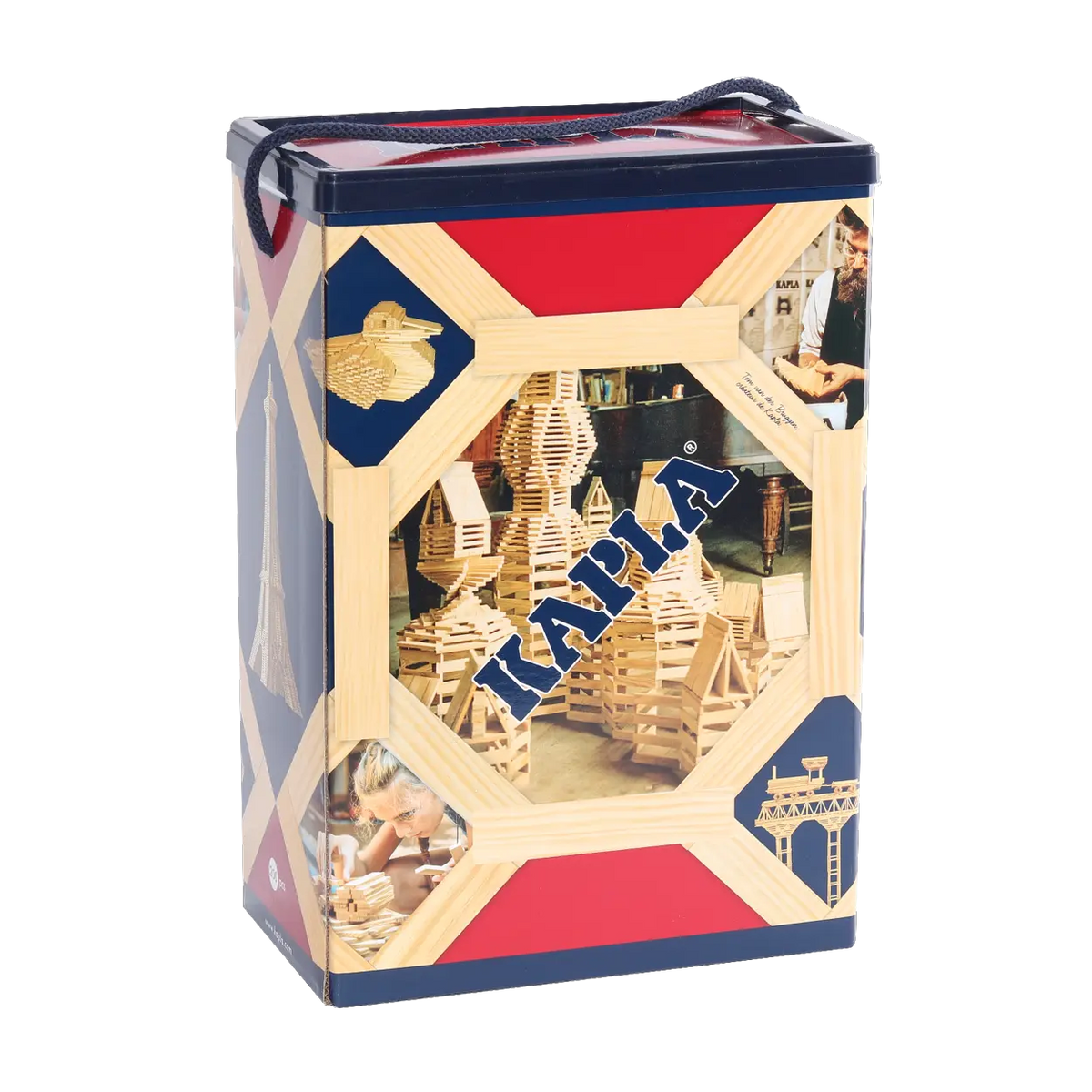 トップス Kapital multi border kanoko box poro KAPLA Natural 200 Planks Box | Made in Europe – The Baby Penguin