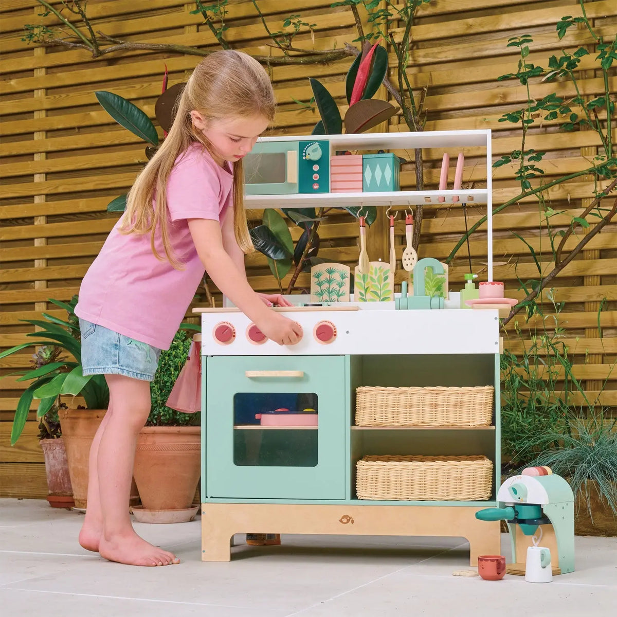 Tender Leaf Wooden Kitchen Range Play Set
