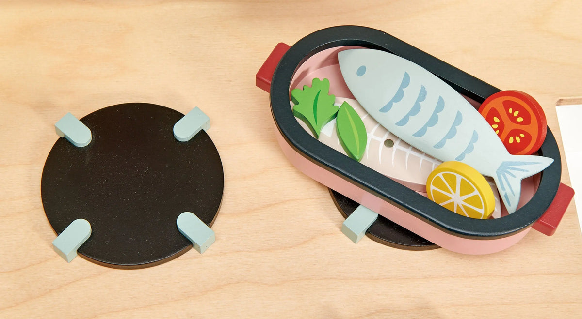 Tender Leaf Wooden Kitchen Range Play Set