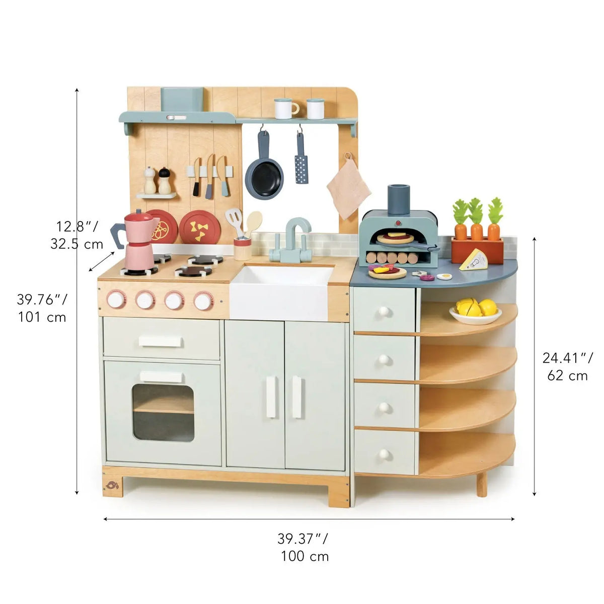 Tender Leaf La Fiamma Grand Wooden Play Kitchen