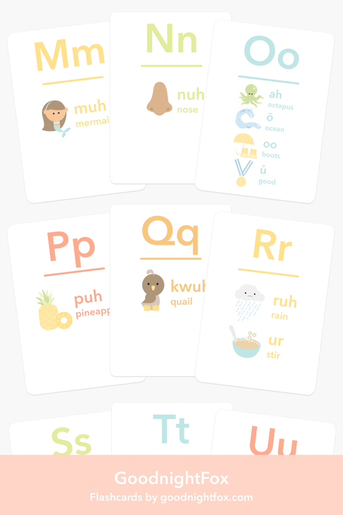 Letter Sounds Phonics Flashcards - The Baby Penguin
