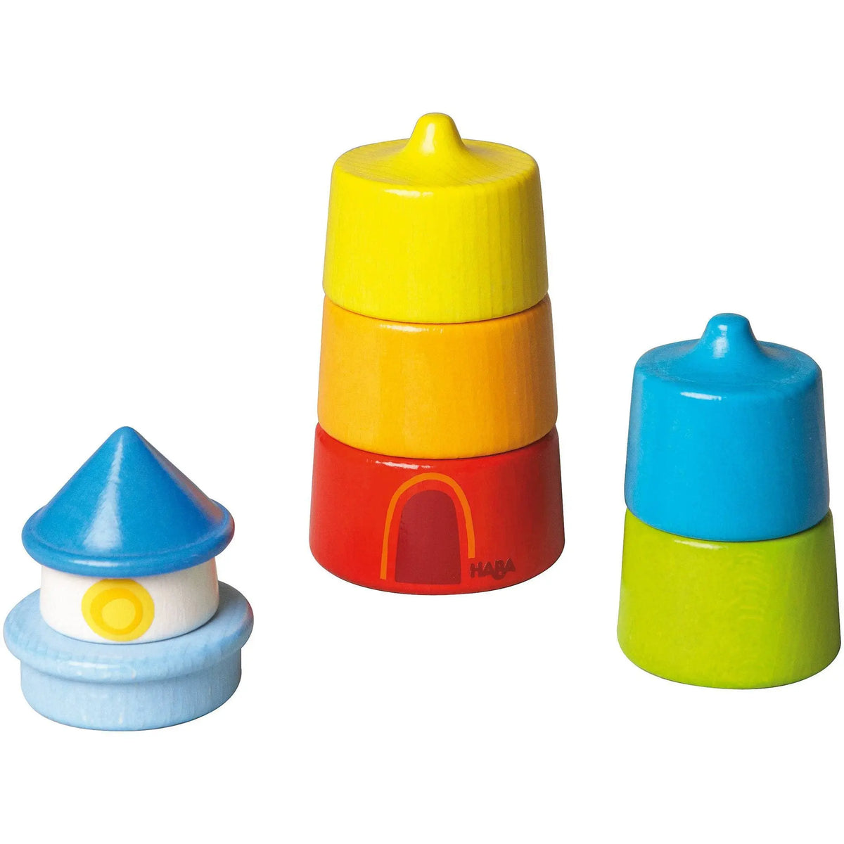 Lighthouse Wooden Rainbow Stacker | Stacking & Sorting | The Baby Penguin