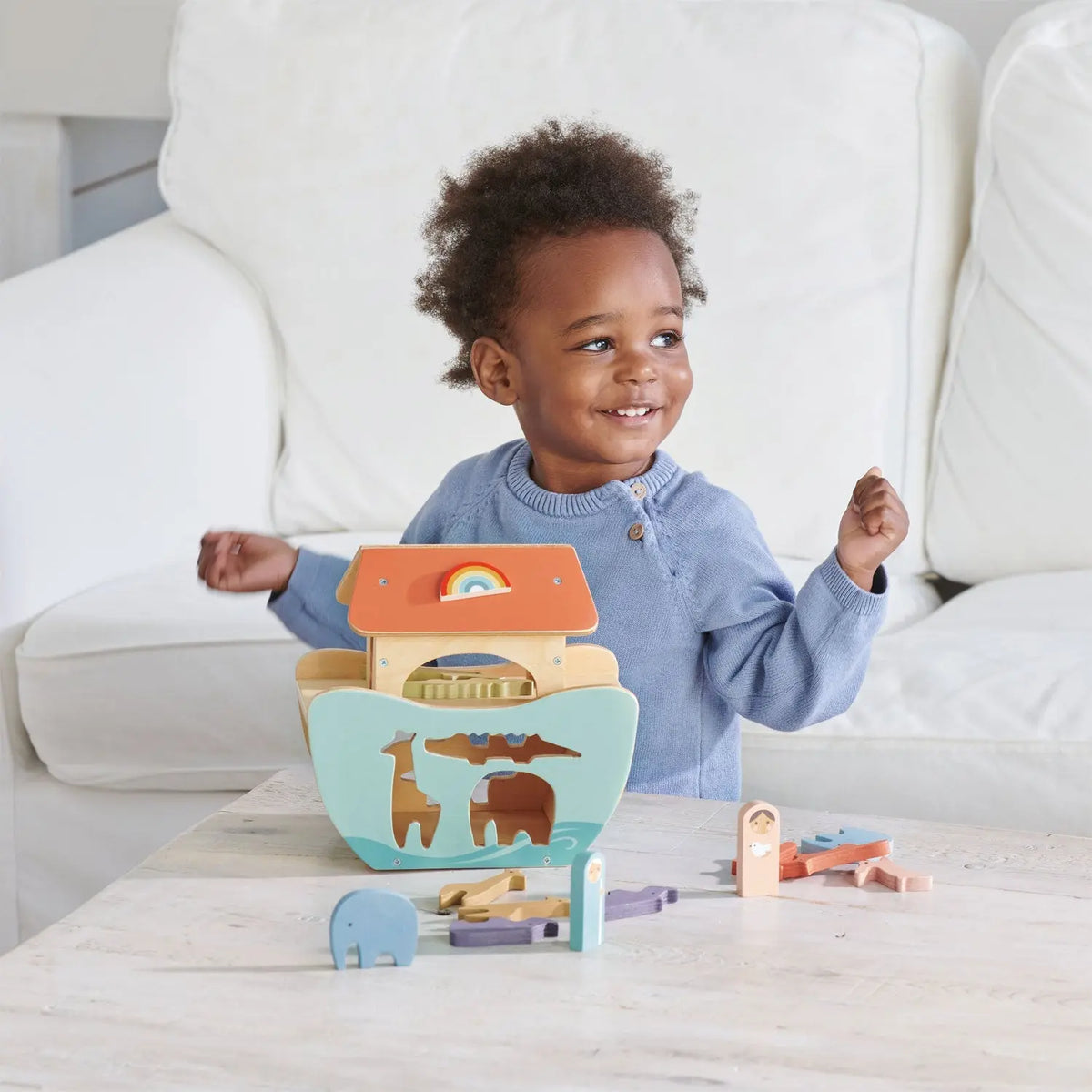 Tender Leaf Little Noah's Ark Wooden Shape Sorter