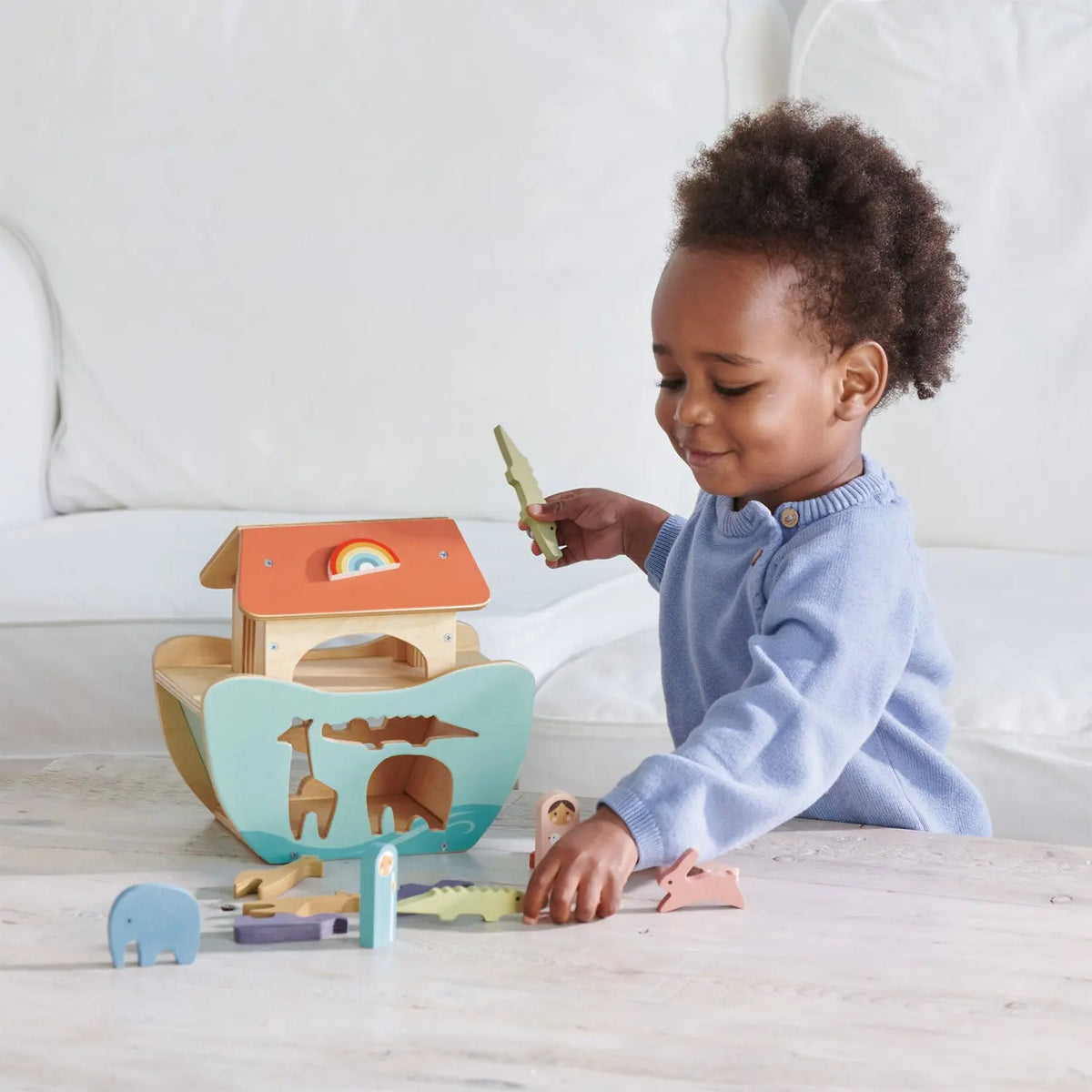 Tender Leaf Little Noah's Ark Wooden Shape Sorter