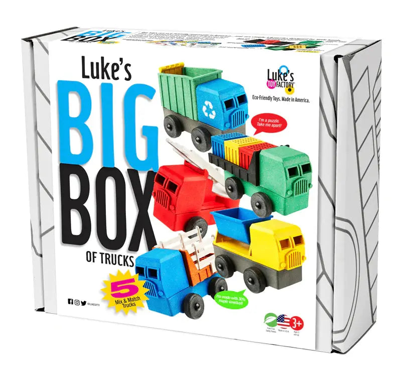 Luke's Big Box of Toy Trucks – 5 Pack by Luke's Toy Factory – product image 1