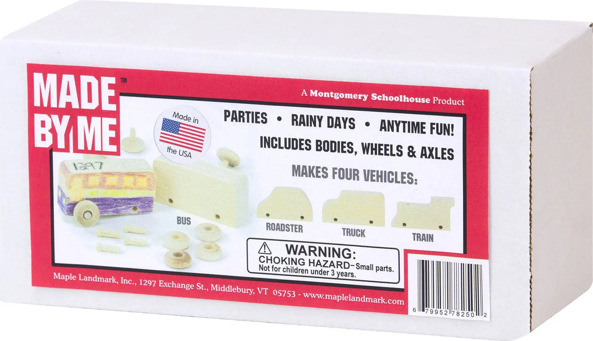Made By Me Train Engine (Set of 4) - Made in the USA | Sustainable Toy