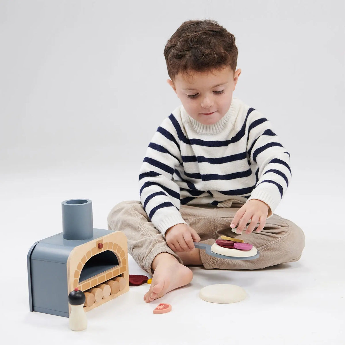 Tender Leaf Make Me a Pizza Wooden Play Oven Set
