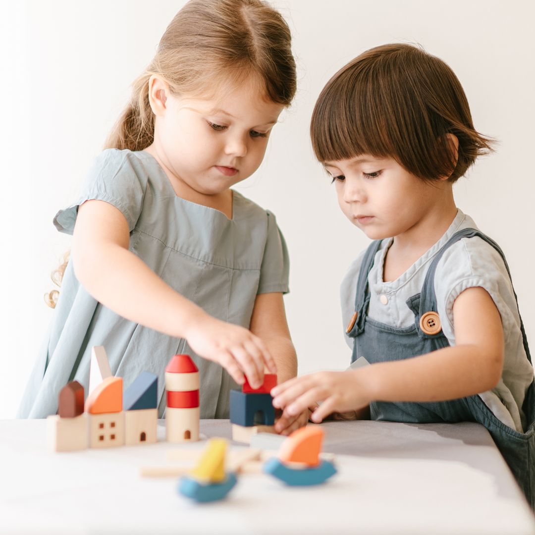 PlanToys Marina Wooden Building Blocks, 27 Pieces