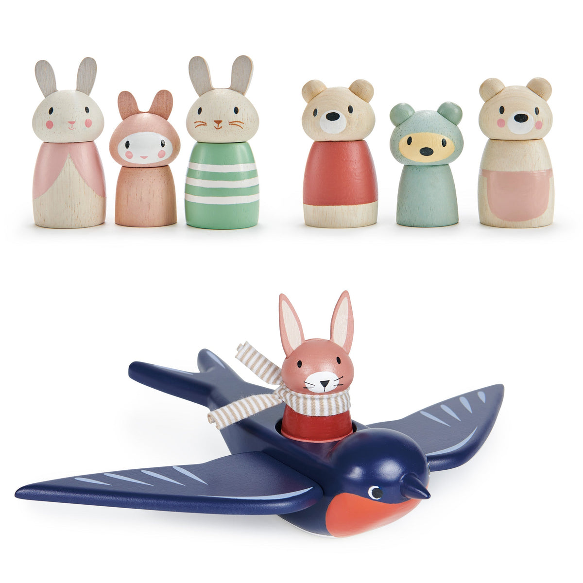 Tender Leaf Merrywood Friends Wooden Animal Collection
