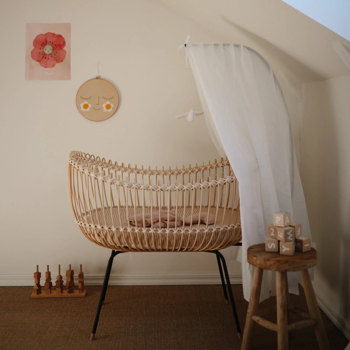 Mini Muslin Crib Sheet | mini crib sheet | The Baby Penguin