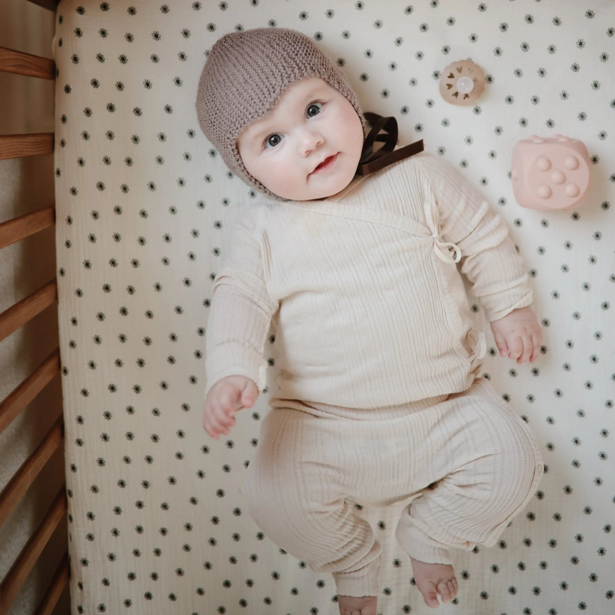 Mini Muslin Crib Sheet | mini crib sheet | The Baby Penguin