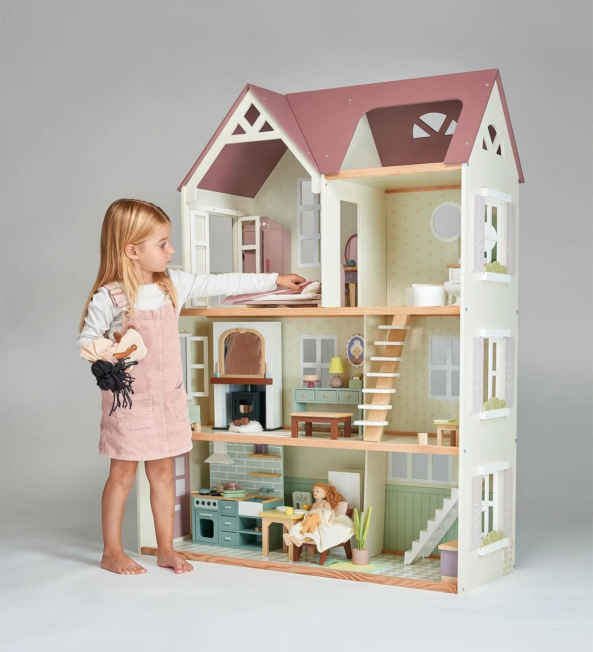 Tender Leaf Mulberry Mansion Large Wooden Dollhouse