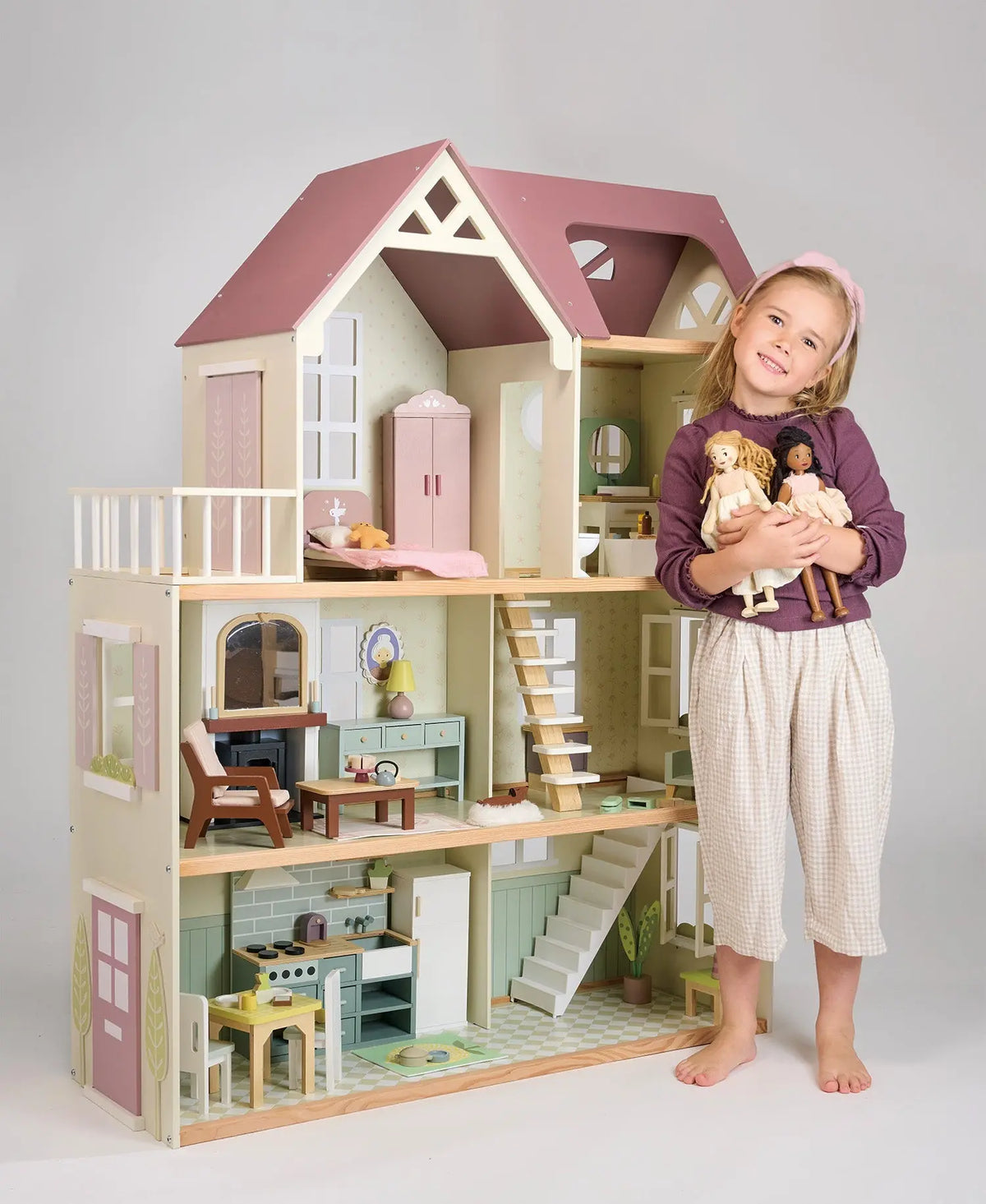 Tender Leaf Mulberry Mansion Large Wooden Dollhouse