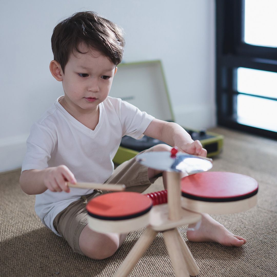 PlanToys Musical Band Wooden Drum Play Set
