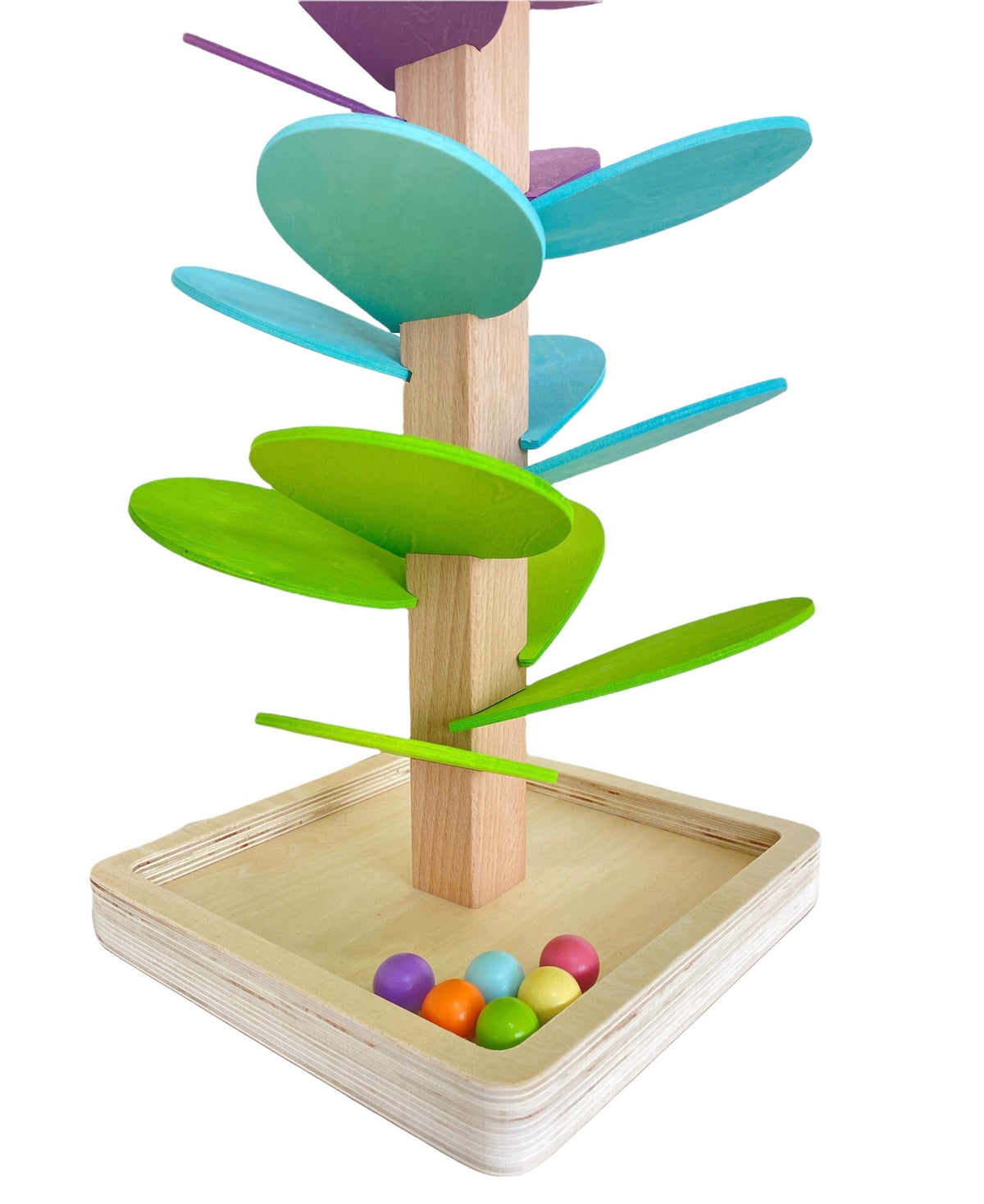 Large Pastel Wooden Marble Tree – Assembly Required or Preassembled by Green Elephant Home and Toys – alternate view 7