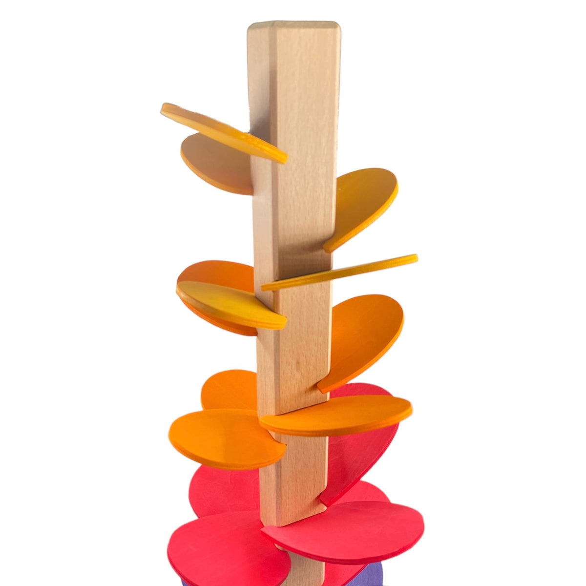 Large Rainbow Wooden Marble Tree – Assembly Required or Preassembled by Green Elephant Home and Toys – alternate view 4
