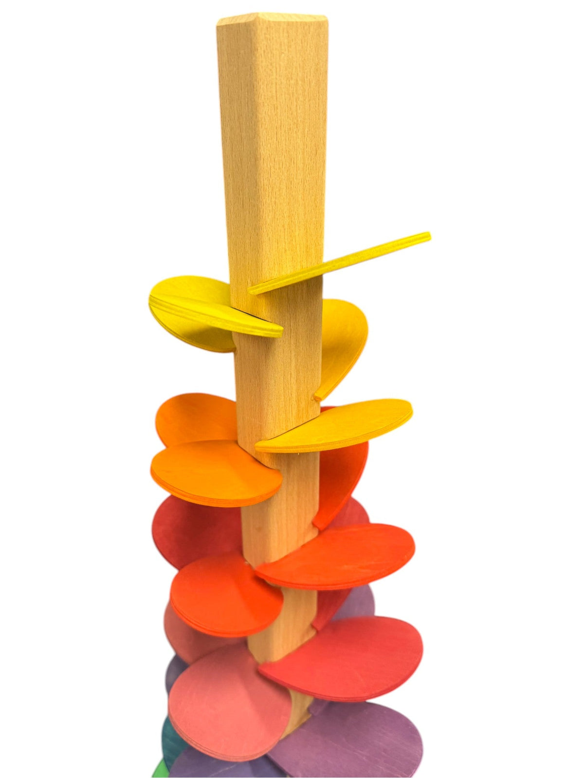 Large Rainbow Wooden Marble Tree – Assembly Required or Preassembled by Green Elephant Home and Toys – alternate view 9