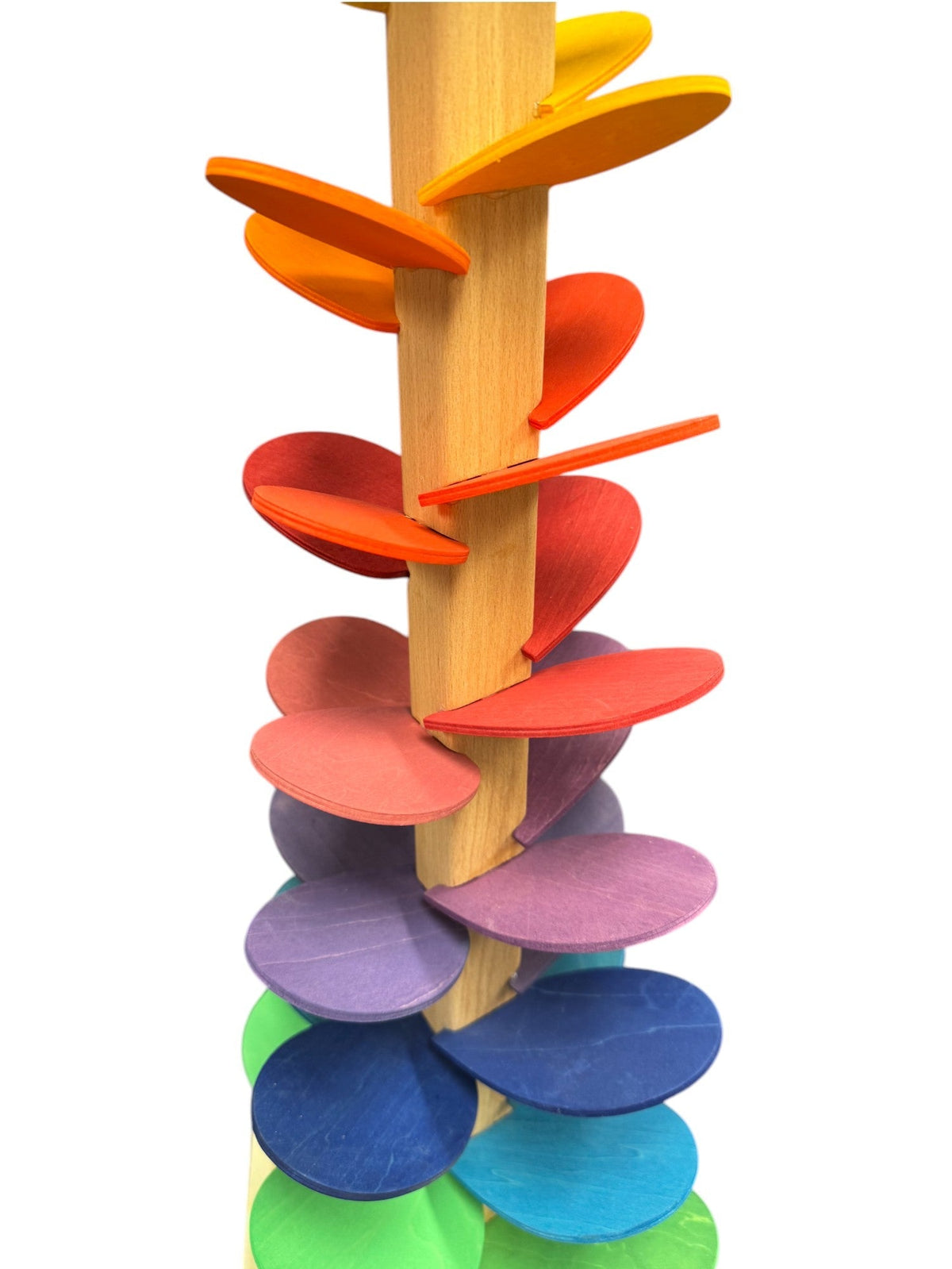Large Rainbow Wooden Marble Tree – Assembly Required or Preassembled by Green Elephant Home and Toys – alternate view 10