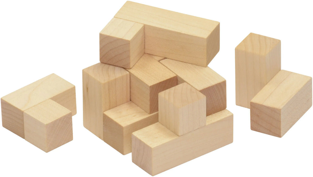Natural Soma Cube | Made in USA | Wooden Board Games