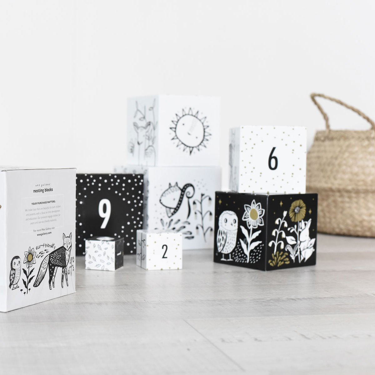 Nesting Blocks - Woodland Numbers - The Baby Penguin