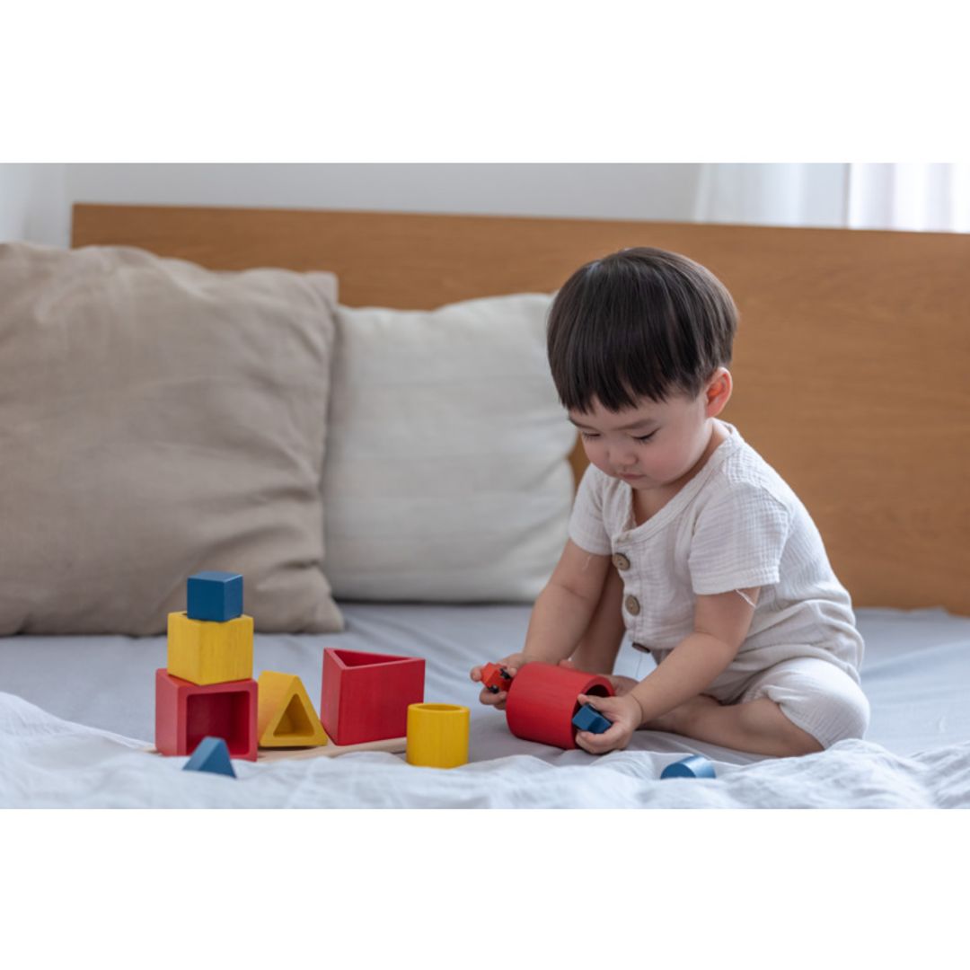 PlanToys Unit Plus Wooden Nesting Shape Puzzle