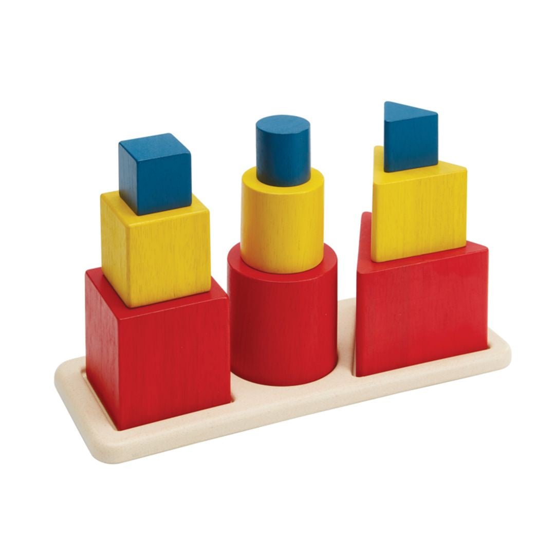 PlanToys Unit Plus Wooden Nesting Shape Puzzle