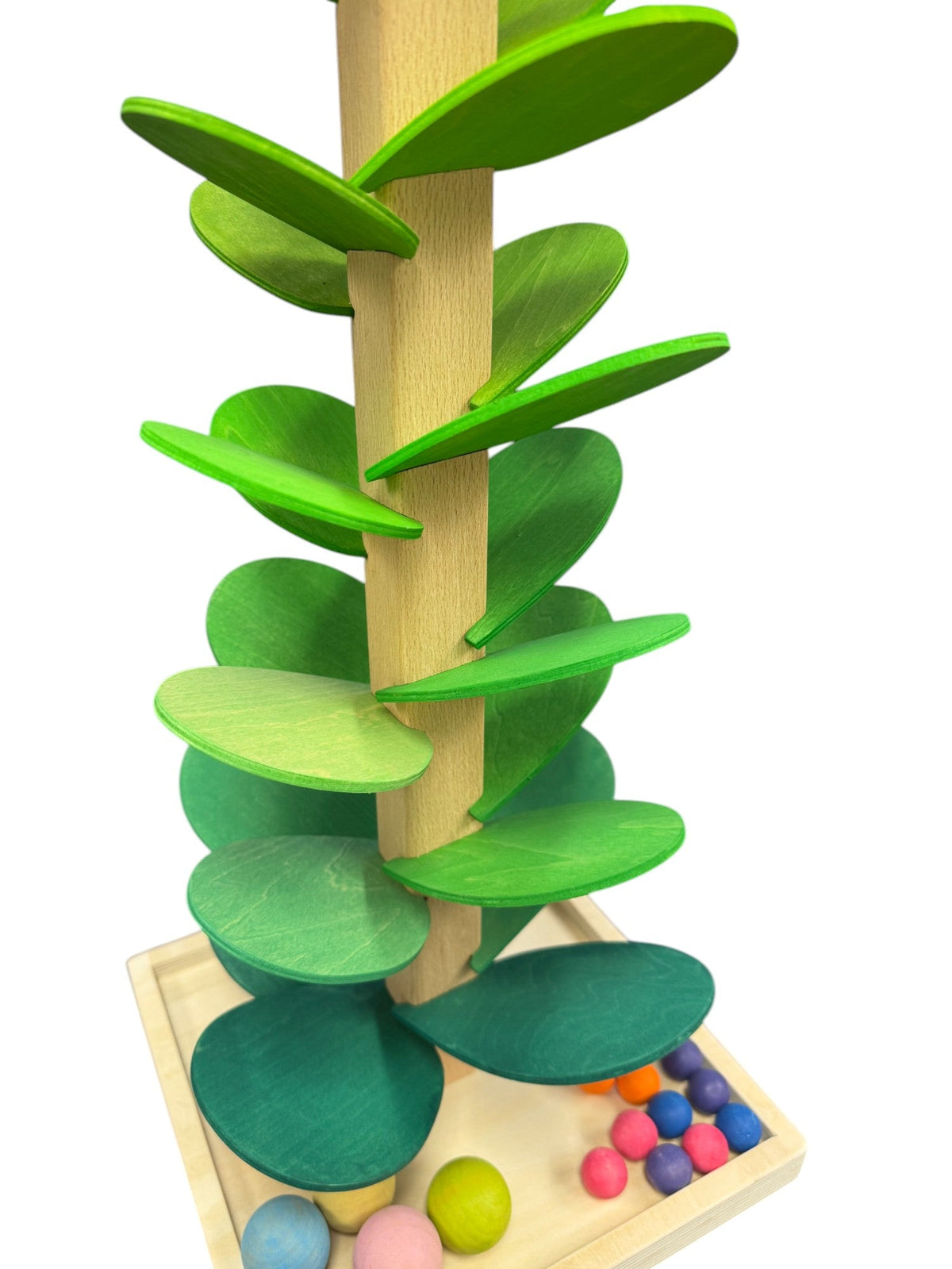 Preassembled Wooden Marble Tree – Rainbow, Pastel or Green by Green Elephant Home and Toys – alternate view 20