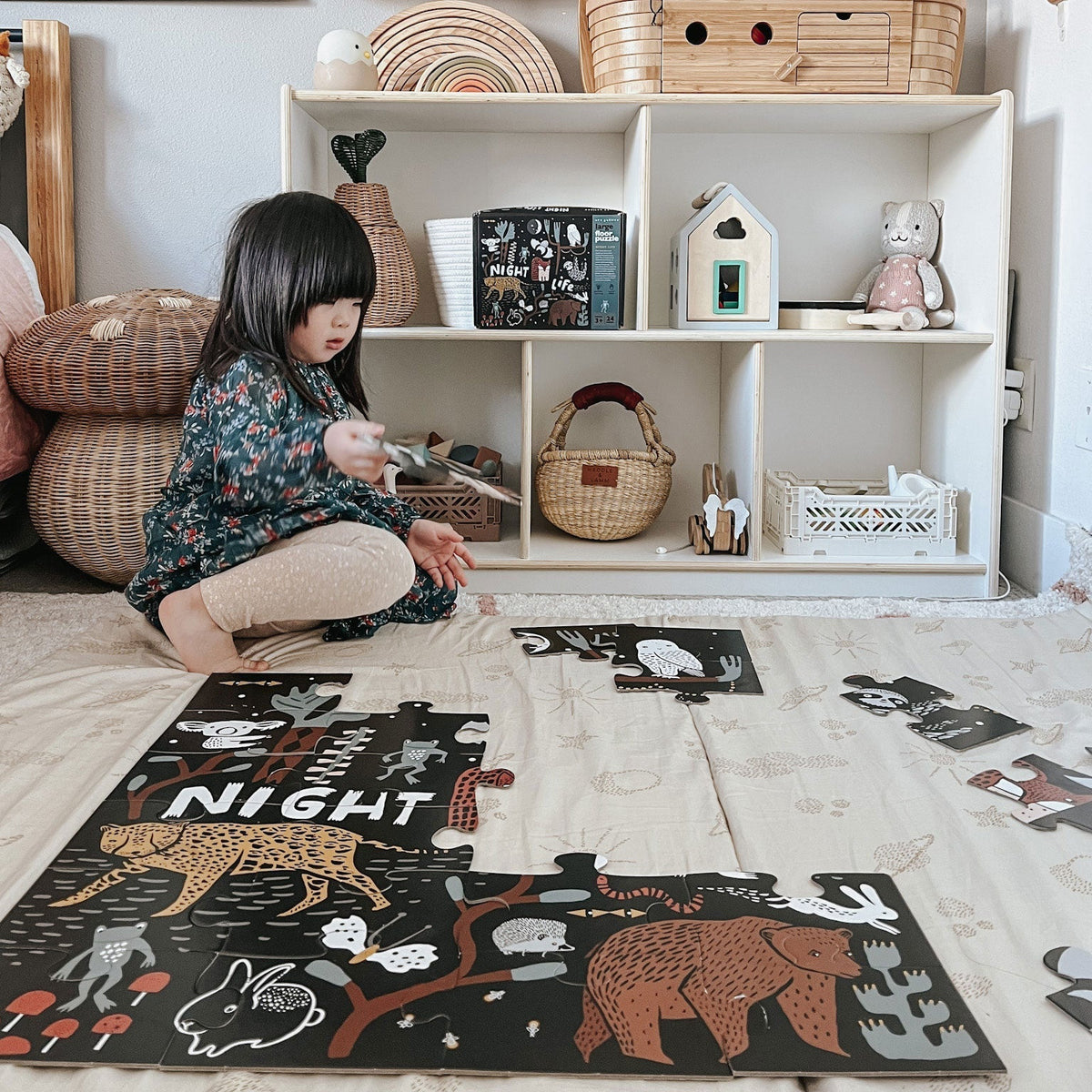Night Life Floor Puzzle - The Baby Penguin
