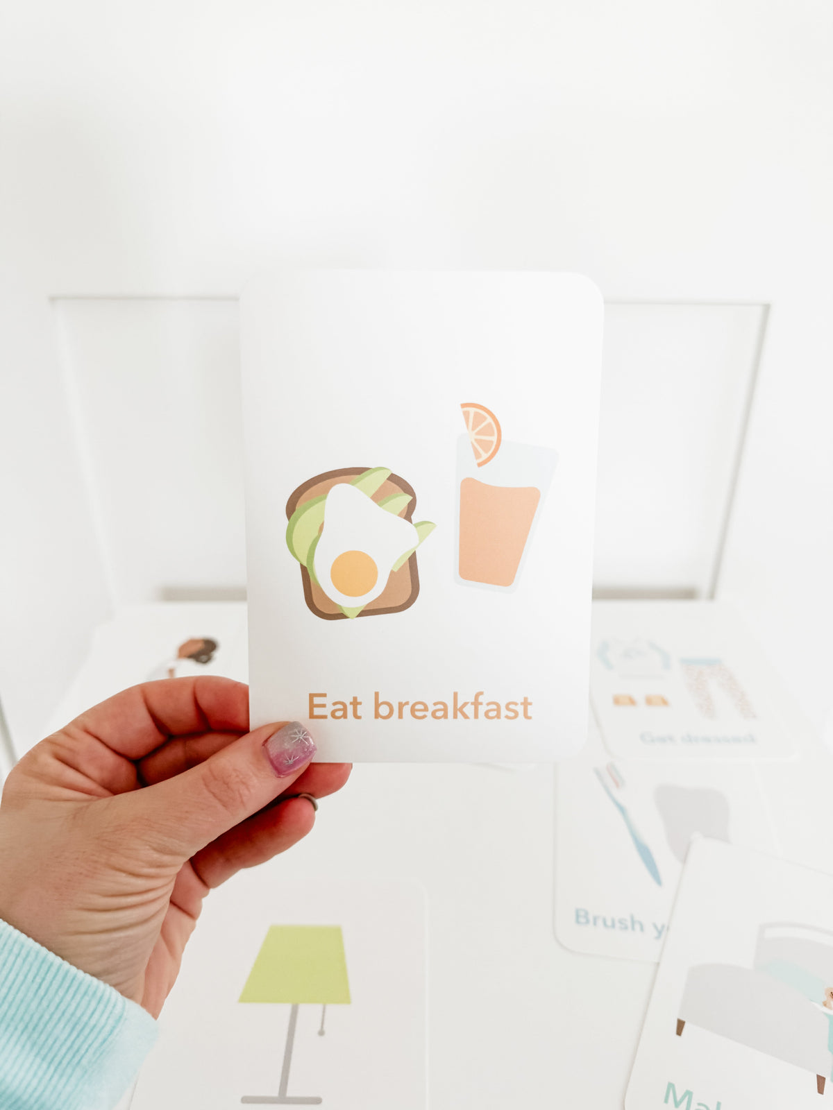 Night Time Routine Flashcards - The Baby Penguin