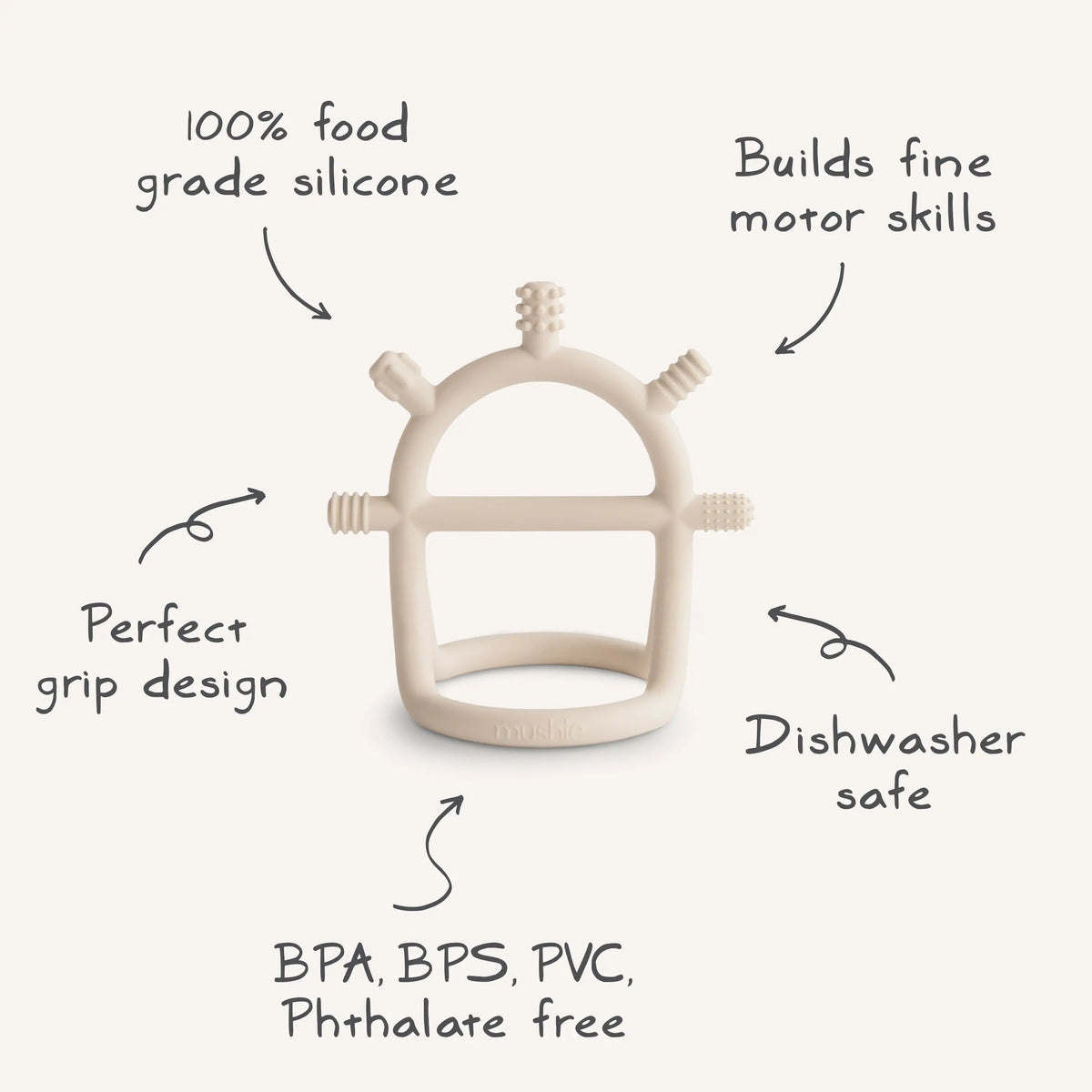 No-Drop Sensory Teether | teether | The Baby Penguin