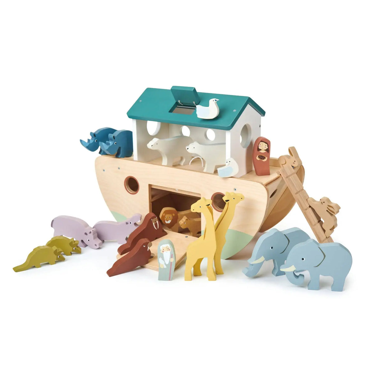 Tender Leaf Noah's Wooden Ark with Animal Pairs