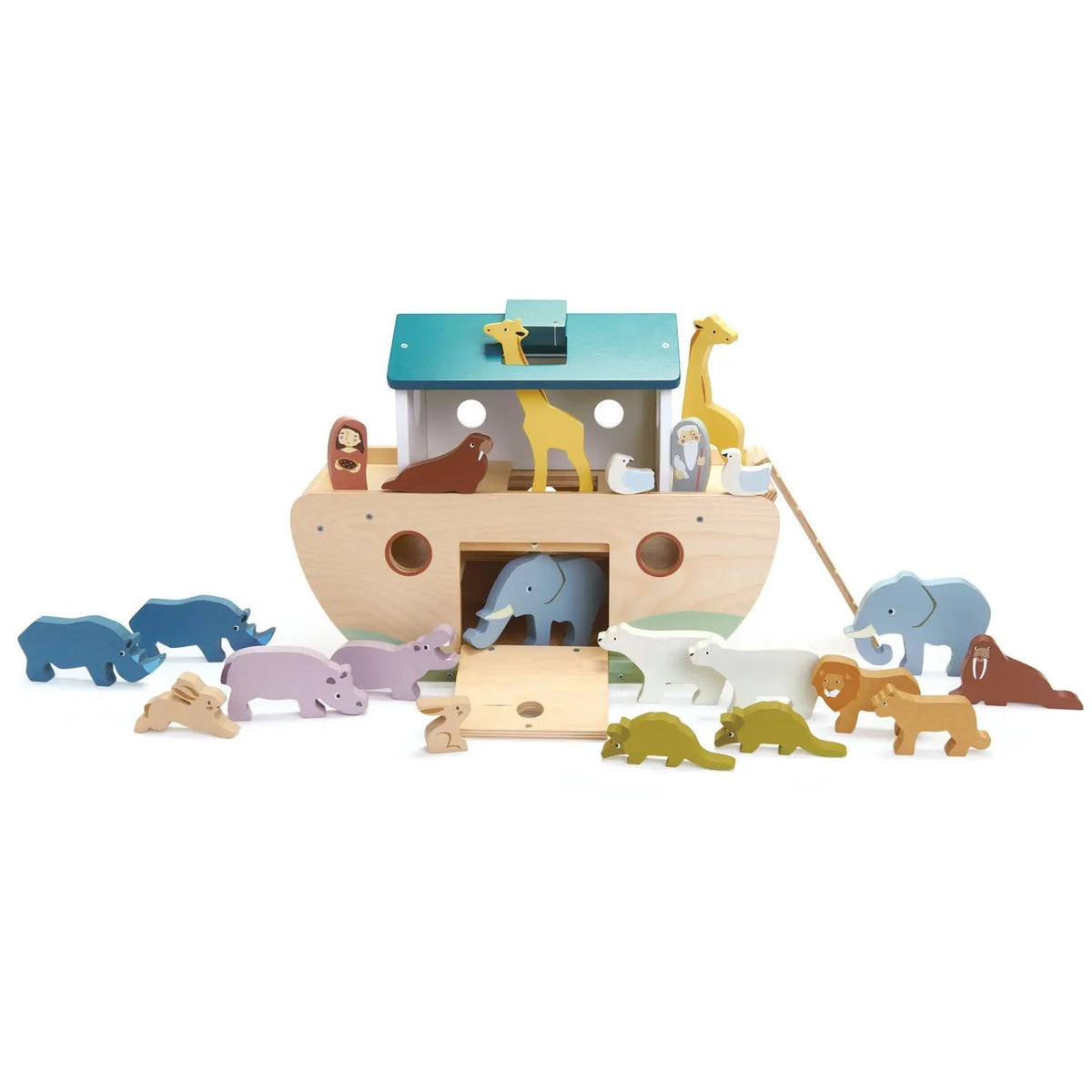 Tender Leaf Noah's Wooden Ark with Animal Pairs