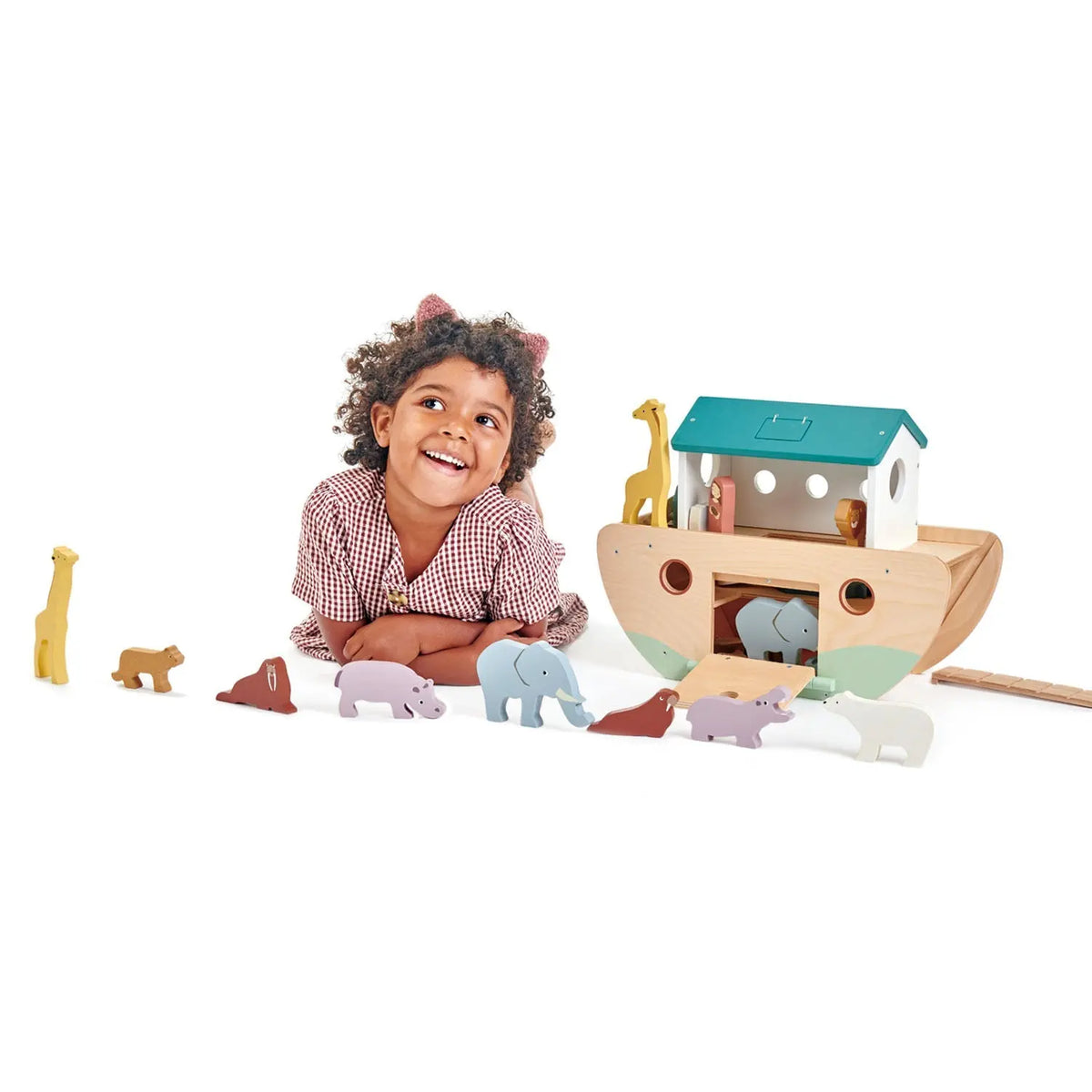 Tender Leaf Noah's Wooden Ark with Animal Pairs