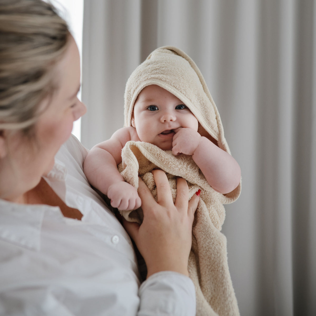 Organic Cotton Baby Hooded Towel - The Baby Penguin