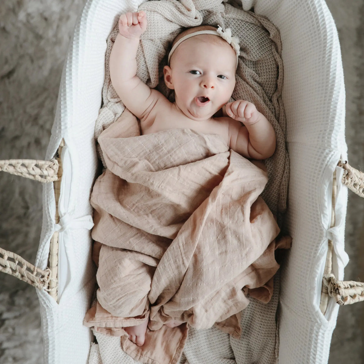 Organic Cotton Muslin Swaddle Blanket | Swaddle | The Baby Penguin