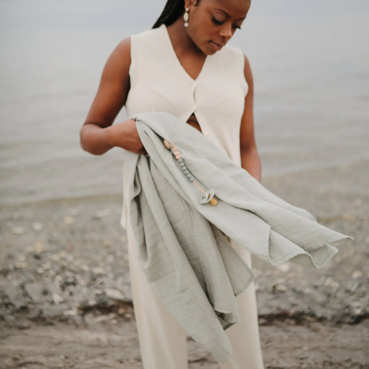 Organic Cotton Muslin Swaddle Blanket | Swaddle | The Baby Penguin