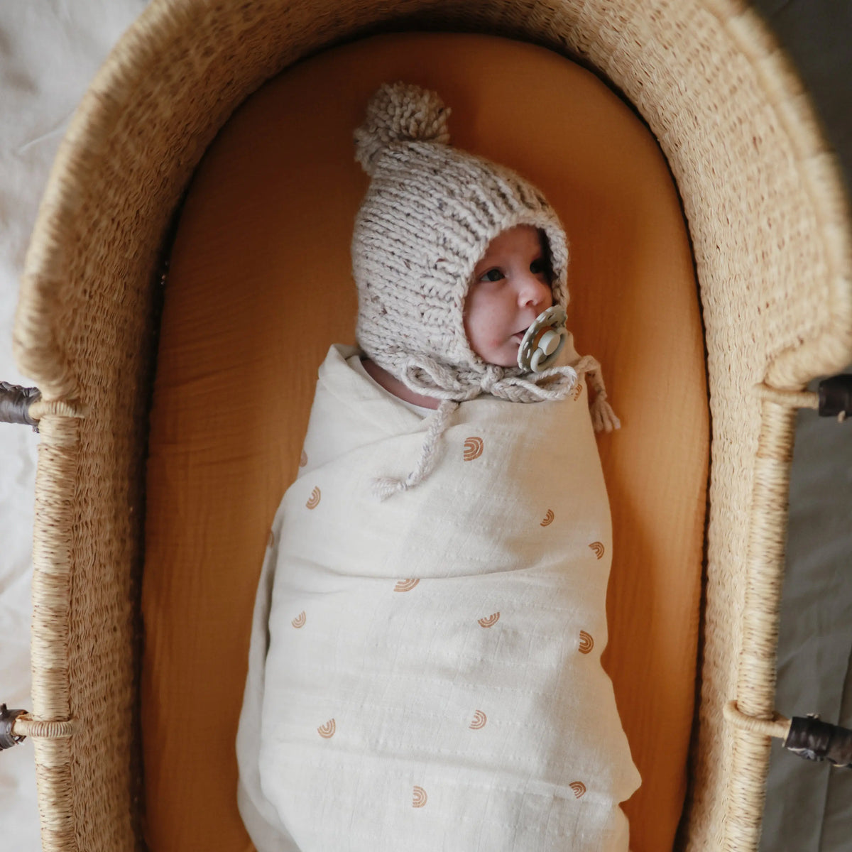 Organic Cotton Muslin Swaddle Blanket | Swaddle | The Baby Penguin