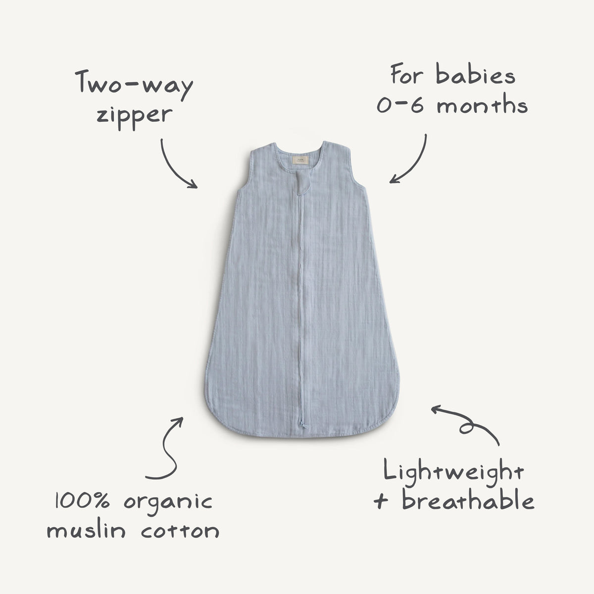 Organic Cotton Sleep Bag - The Baby Penguin